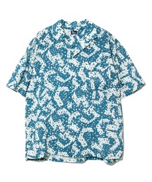 レーヨン総柄プリントO/Pシャツ