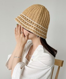 CLEA | ラインデザイン ペーパークロシェハット(ハット)