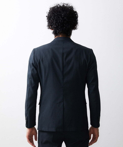 MICHEL KLEIN HOMME (ミッシェルクランオム)の「メッシュサッカージャケット(テーラードジャケット・メンズ・ネイビー・LARGE/MEDIUM/X-LARGE)」の5枚目の写真