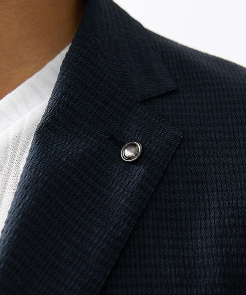 MICHEL KLEIN HOMME (ミッシェルクランオム)の「メッシュサッカージャケット(テーラードジャケット・メンズ・ネイビー・LARGE/MEDIUM/X-LARGE)」の12枚目の写真