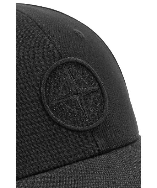 STONE ISLAND（ストーンアイランド）の「LOGO CAP（キャップ・メンズ・ブラック・ONE SIZE）」の4枚目の写真