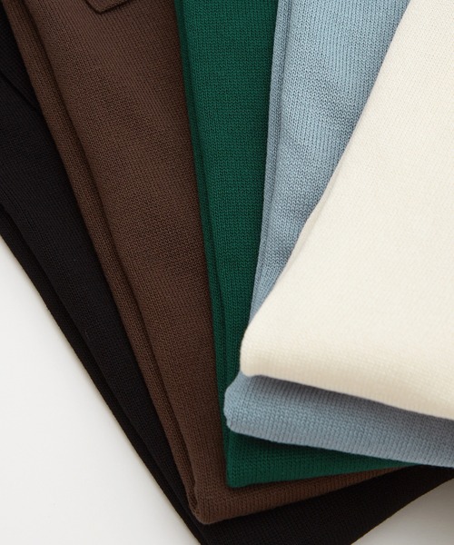 NULL（ヌル）の「【NULL】ニット素材 半袖 ポロシャツ（ポロシャツ・メンズ・ホワイト/ブラック/ブルーグレー/グリーン/モカ・MEDIUM/LARGE）」の6枚目の写真