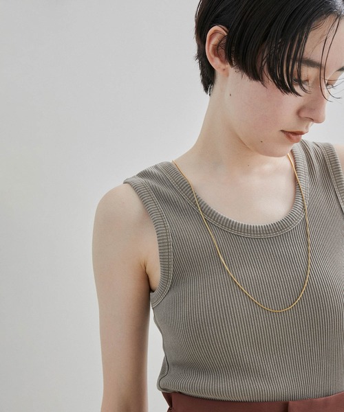 SALON adam et rope'（サロン アダム エ ロペ）の「Stainlessロングボックスチェーンネックレス（ネックレス・レディース・ゴールド・FREE）」の2枚目の写真