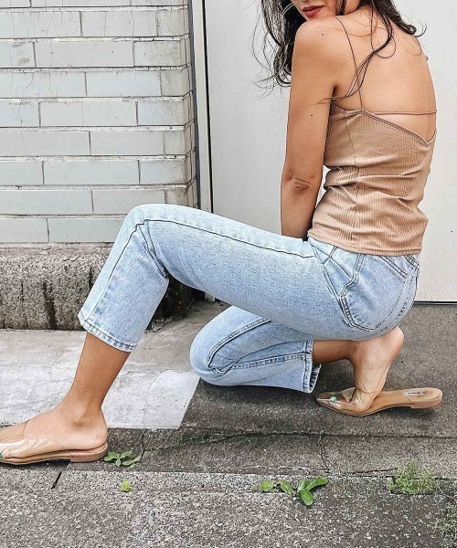 esutoreja（エストレジャ）の「ストリングキャミソール（キャミソール・レディース・アイボリー/ブラック/ブラウン/オートミール・FREE）」の9枚目の写真