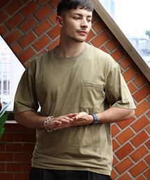 ToucanSurfing 顔料染めポケットTシャツ