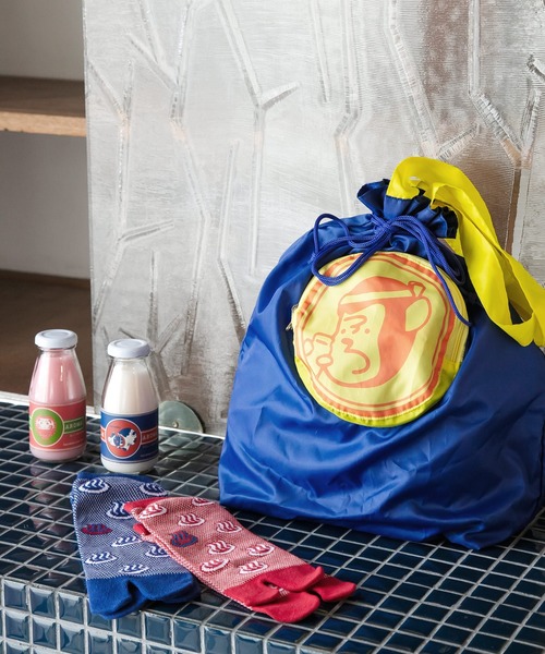 カヤ（カヤ）の「【カヤ】湯の三猿エコバッグ（エコバッグ/サブバッグ・レディース・ネイビー/ホワイト/ピンク・FREE）」の18枚目の写真