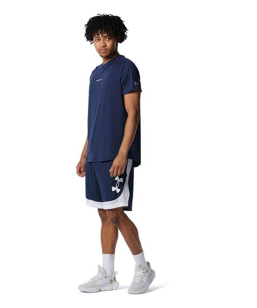 UNDER ARMOUR（アンダーアーマー）の「UAベースライン ショーツ（バスケットボール/メンズ）（その他パンツ・メンズ・ネイビー・XL/L/S/M/XXL/3XL/4XL）」の3枚目の写真