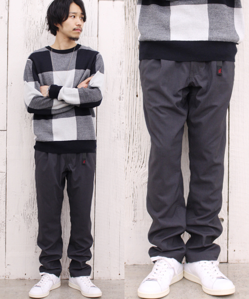 Gramicci（グラミチ）の「【Ciaopanic】×【GRAMICCI】　別注T/Rストレッチワンタックパンツ（スラックス・メンズ・ブラック/グレー/チャコールグレー/ダークブルー/ネイビー・MEDIUM/LARGE/SMALL）」の3枚目の写真
