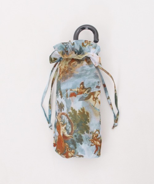 axes femme（アクシーズファム）の「天使柄晴雨兼用折傘（折りたたみ傘・レディース・グリーン/ブルー・FREE）」の11枚目の写真