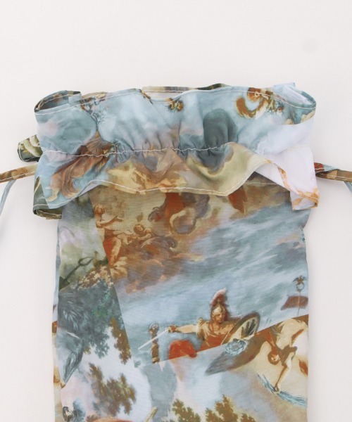 axes femme（アクシーズファム）の「天使柄晴雨兼用折傘（折りたたみ傘・レディース・グリーン/ブルー・FREE）」の6枚目の写真