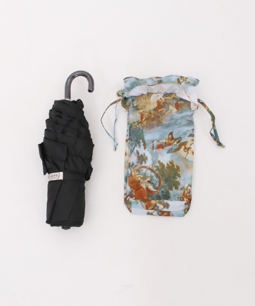 axes femme（アクシーズファム）の「天使柄晴雨兼用折傘（折りたたみ傘・レディース・グリーン/ブルー・FREE）」の20枚目の写真