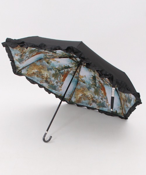 axes femme（アクシーズファム）の「天使柄晴雨兼用折傘（折りたたみ傘・レディース・グリーン/ブルー・FREE）」の9枚目の写真