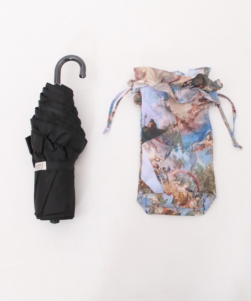 axes femme（アクシーズファム）の「天使柄晴雨兼用折傘（折りたたみ傘・レディース・グリーン/ブルー・FREE）」の18枚目の写真