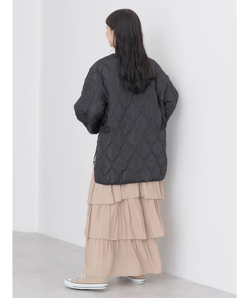 earth music&ecology（アースミュージックアンドエコロジー）の「キルティングハーフブルゾン（ブルゾン・レディース・ブラック/カーキ/アイボリー・M/L）」の11枚目の写真