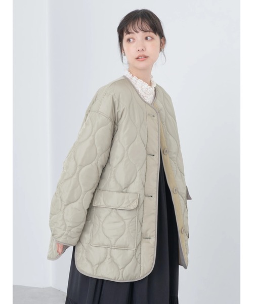 earth music&ecology（アースミュージックアンドエコロジー）の「キルティングハーフブルゾン（ブルゾン・レディース・ブラック/カーキ/アイボリー・M/L）」の17枚目の写真