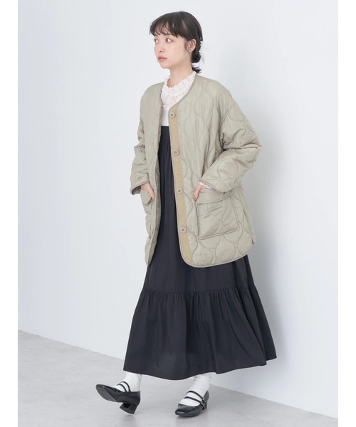 earth music&ecology（アースミュージックアンドエコロジー）の「キルティングハーフブルゾン（ブルゾン・レディース・ブラック/カーキ/アイボリー・M/L）」の19枚目の写真