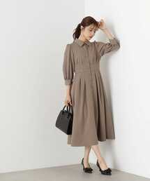 PROPORTION BODY DRESSING | タックフレアシャツワンピース / 1213240810(ワンピース)