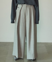 PRANK PROJECT | フラノストライプラッピングワイドパンツ / Furano Stripe Wrapped Wide Pants(スラックス)