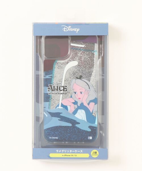 Disney(ディズニー)の「ディズニー ラメ グリッターiPhoneケース 14/13対応 不思議の国のアリス(スマホケース/カバー・レディース・A・iPhone 13/14)」の5枚目の写真