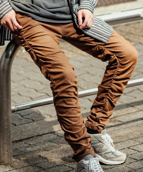 improves（インプローブス）の「カラーデニム ストレート クシュ 5P パンツ（デニムパンツ・メンズ・ブラック/パープル/ブラウン/グリーン・MEDIUM/LARGE）」の9枚目の写真