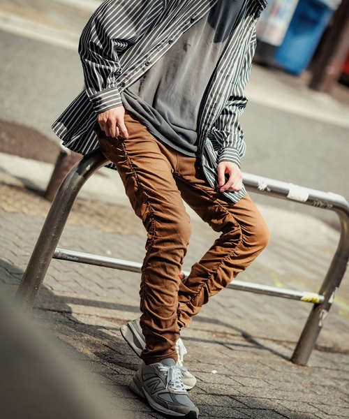 improves（インプローブス）の「カラーデニム ストレート クシュ 5P パンツ（デニムパンツ・メンズ・ブラック/パープル/ブラウン/グリーン・MEDIUM/LARGE）」の13枚目の写真