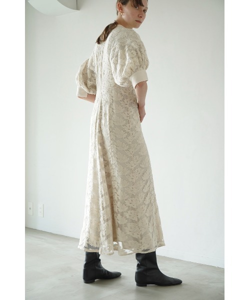 クラネ FLORAL EMBLOIDERY LACE ONEPIECE 2サイズ】FLORAL EMBROIDERY LACE ONEPIECE CLANE（クラネ）の