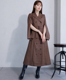 オープンスリーブジャケットワンピース