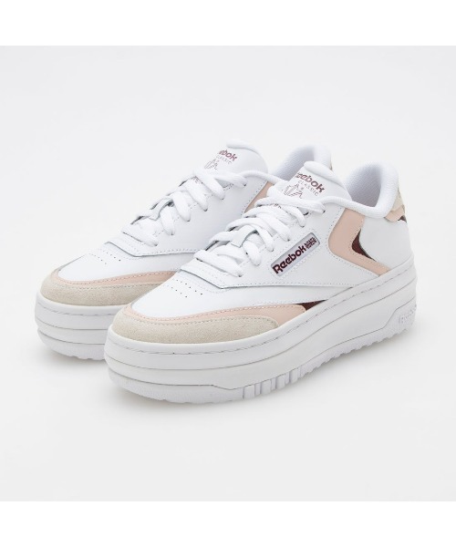 Reebok(リーボック)の「クラブシー エキストラ / CLUB C EXTRA(スニーカー・レディース・ホワイト×ピンク/ホワイト系その他・23.0cm/24.0cm/25.5cm/25.0cm/26.0cm/22.5cm/23.5cm/24.5cm)」の3枚目の写真