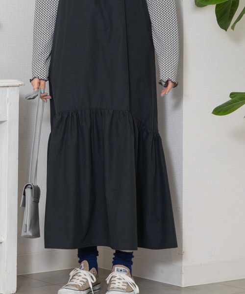 【セール】ラウンドヘムキャミソールワンピース（ワンピース）｜POU DOU DOU（プードゥドゥ）