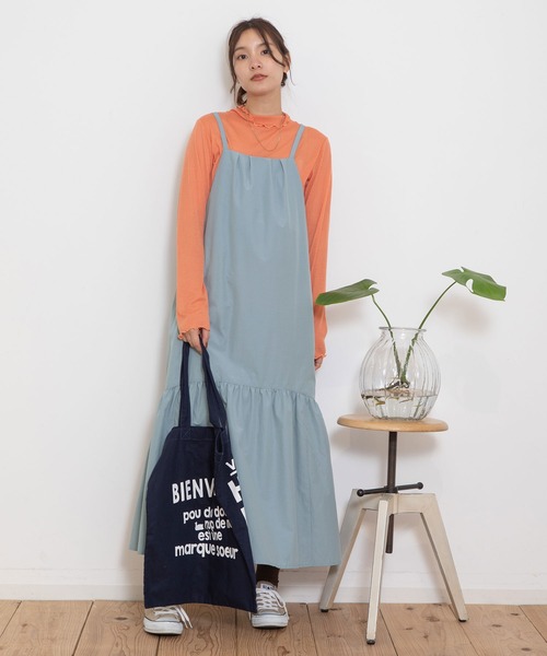 【セール】ラウンドヘムキャミソールワンピース（ワンピース）｜POU DOU DOU（プードゥドゥ）