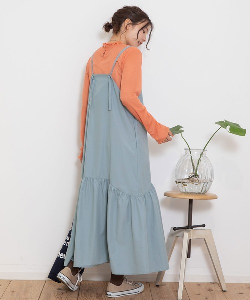 【セール】ラウンドヘムキャミソールワンピース（ワンピース）｜POU DOU DOU（プードゥドゥ）