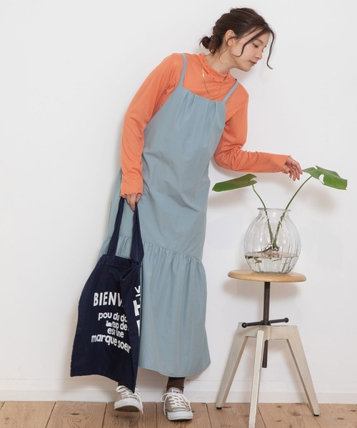 【セール】ラウンドヘムキャミソールワンピース（ワンピース）｜POU DOU DOU（プードゥドゥ）