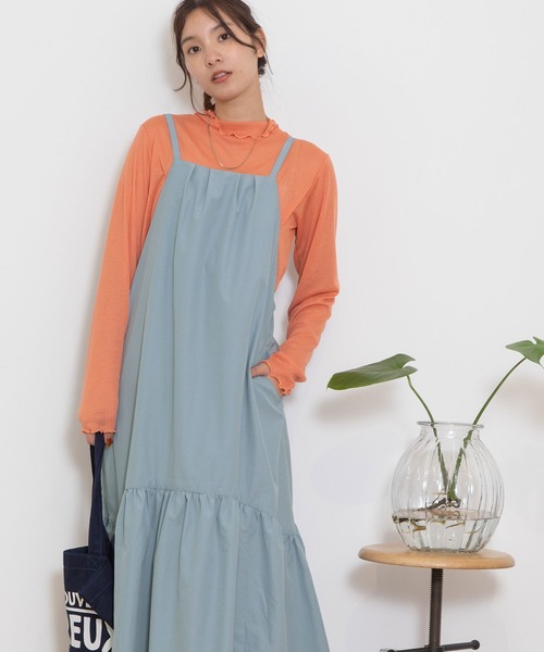 【セール】ラウンドヘムキャミソールワンピース（ワンピース）｜POU DOU DOU（プードゥドゥ）