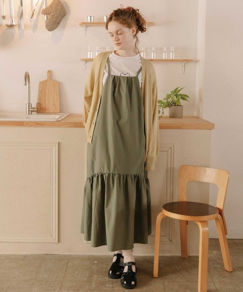 【セール】ラウンドヘムキャミソールワンピース（ワンピース）｜POU DOU DOU（プードゥドゥ）