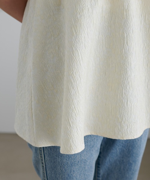 DISCOAT(ディスコート)の「生地ジャガードキャミチュニック(キャミソール・レディース・アイボリー/ブラック・FREE)」の20枚目の写真