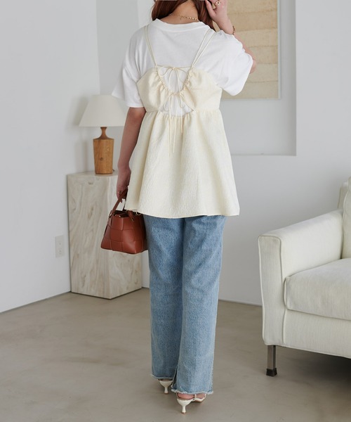 DISCOAT（ディスコート）の「生地ジャガードキャミチュニック