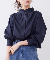 Chez toi | 袖ボリュームネックフリルシャツ(シャツ/ブラウス)