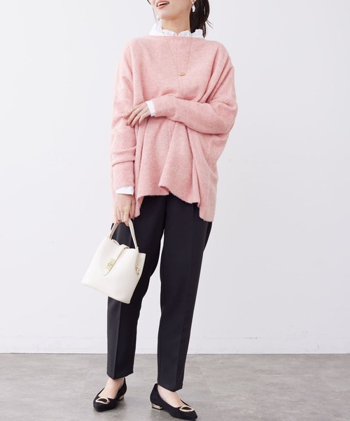 Chez toi(シェトワ)の「袖ボリュームネックフリルシャツ(シャツ/ブラウス・レディース・アイボリー/オフホワイト/ネイビー・FREE)」の8枚目の写真