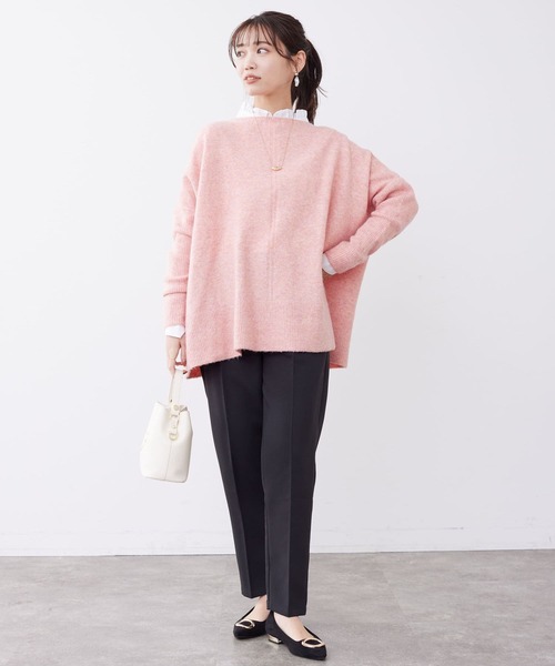 Chez toi(シェトワ)の「袖ボリュームネックフリルシャツ(シャツ/ブラウス・レディース・アイボリー/オフホワイト/ネイビー・FREE)」の9枚目の写真