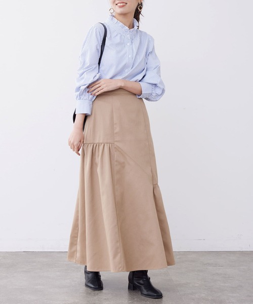 Chez toi(シェトワ)の「袖ボリュームネックフリルシャツ(シャツ/ブラウス・レディース・アイボリー/オフホワイト/ネイビー・FREE)」の22枚目の写真