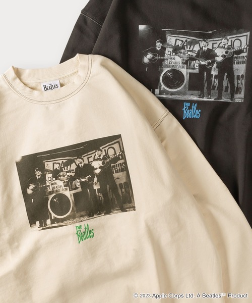 The Beatles（ザビートルズ）の「【THE BEATLES】チケットデザイン＆フォトプリントスウェット/バックプリント/ビッグシルエット（スウェット・メンズ・ホワイト系その他/グレー系その他/チャコールグレー/ホワイト・M/XL/L）」の2枚目の写真