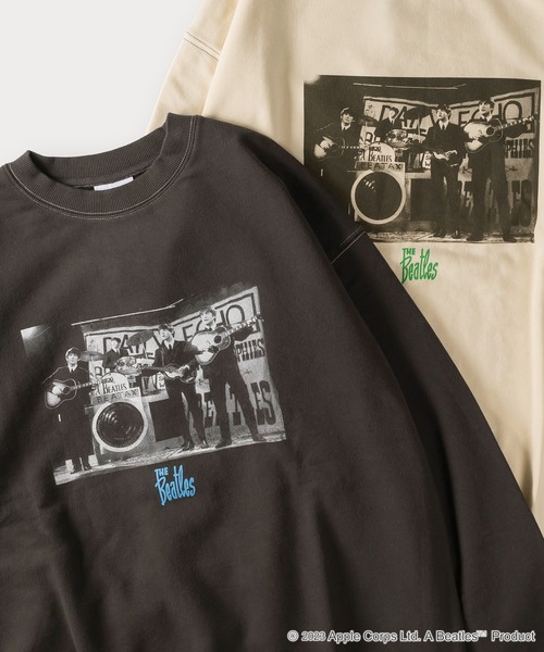 The Beatles（ザビートルズ）の「【THE BEATLES】チケットデザイン＆フォトプリントスウェット/バックプリント/ビッグシルエット（スウェット・メンズ・ホワイト系その他/グレー系その他/チャコールグレー/ホワイト・M/XL/L）」の4枚目の写真