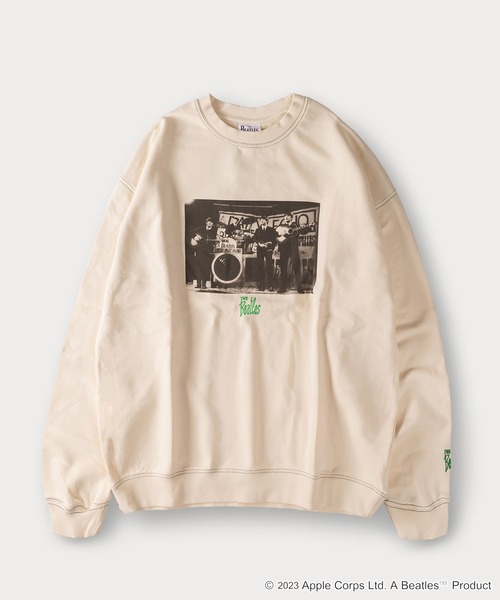 The Beatles（ザビートルズ）の「【THE BEATLES】チケットデザイン＆フォトプリントスウェット/バックプリント/ビッグシルエット（スウェット・メンズ・ホワイト系その他/グレー系その他/チャコールグレー/ホワイト・M/XL/L）」の9枚目の写真