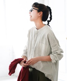 soulberry | しのぎ模様のストライプシャツ(シャツ/ブラウス)