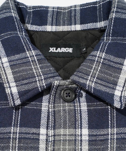 XLARGE（エクストララージ）の「QUILTED FLANNEL SHIRT（シャツ/ブラウス・メンズ・ブラウン/ブルー・S/M/L/XL）」の17枚目の写真