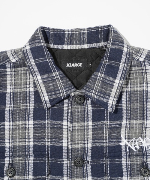 XLARGE（エクストララージ）の「QUILTED FLANNEL SHIRT（シャツ/ブラウス・メンズ・ブラウン/ブルー・S/M/L/XL）」の16枚目の写真