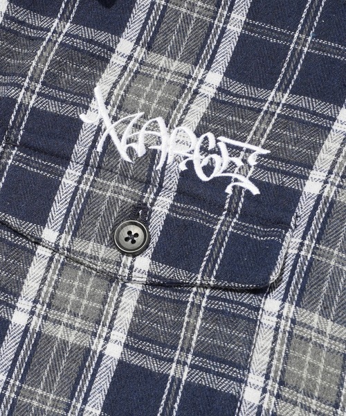 XLARGE（エクストララージ）の「QUILTED FLANNEL SHIRT（シャツ/ブラウス・メンズ・ブラウン/ブルー・S/M/L/XL）」の3枚目の写真