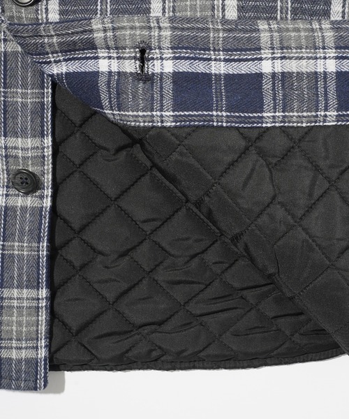 XLARGE（エクストララージ）の「QUILTED FLANNEL SHIRT（シャツ/ブラウス・メンズ・ブラウン/ブルー・S/M/L/XL）」の5枚目の写真