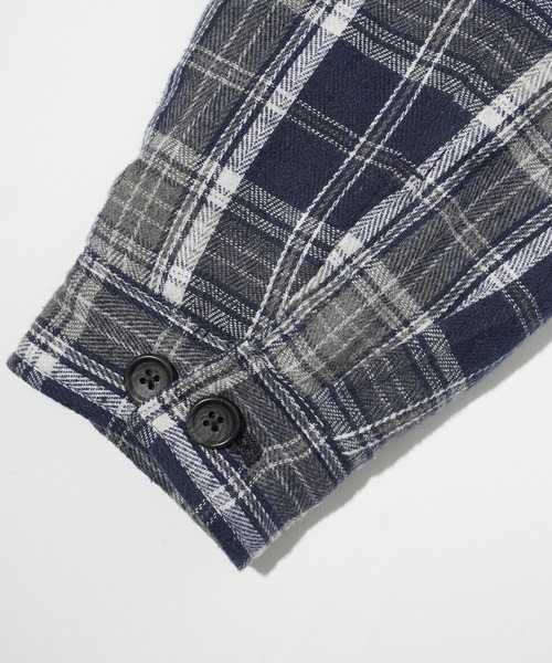 XLARGE（エクストララージ）の「QUILTED FLANNEL SHIRT（シャツ/ブラウス・メンズ・ブラウン/ブルー・S/M/L/XL）」の6枚目の写真