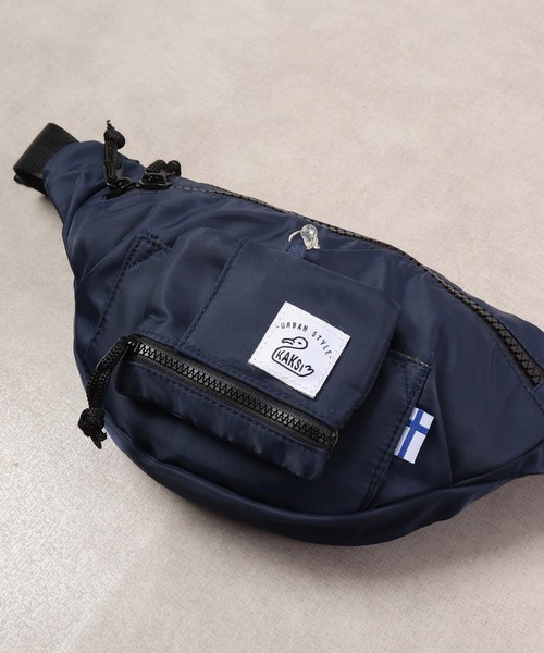 KAKSI(カクシ)の「KAKSI ミニウォレット付ボディバッグ(ボディバッグ/ウエストポーチ・メンズ・ネイビー/ブルーグリーン/ベージュ/グレー/ブラウン/カーキ・FREE)」の8枚目の写真